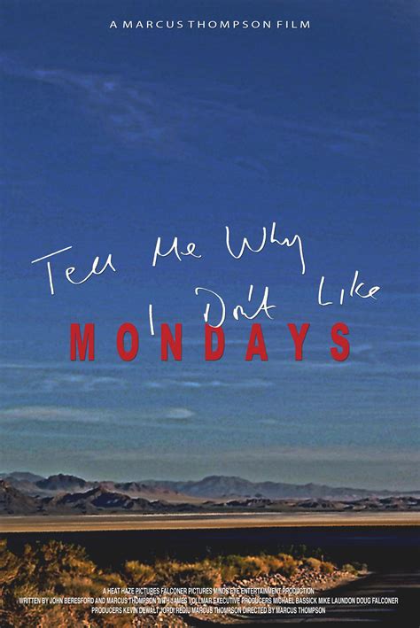 tell me why i don't like mondays|i dont like mondays songs.